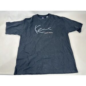 Karl Kani Jeans T Shirt Size XXL Embroidered Logo Hip Hop Vintage 90s  Black